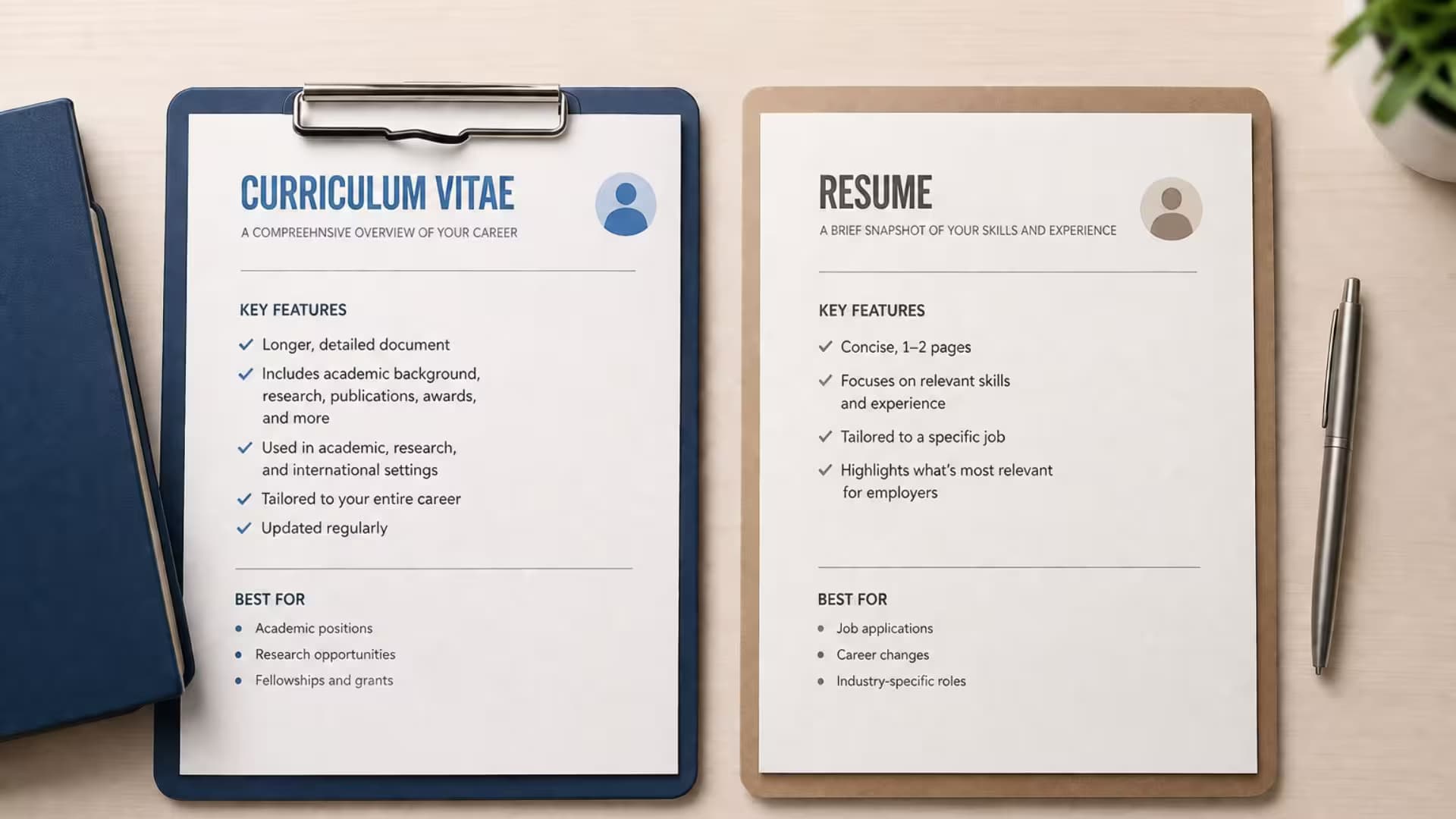 Curriculum Vitae vs Resume: The Real Differences Explained