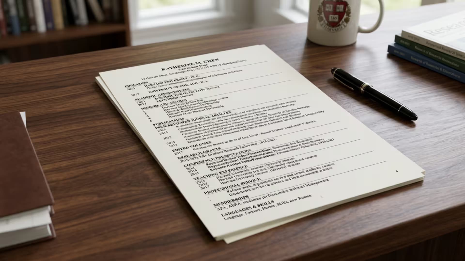 The Harvard Curriculum Vitae Format, and How to Build Your Own